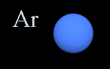 Argon is an inert gas that exists in the atmosphere as a singular atom.