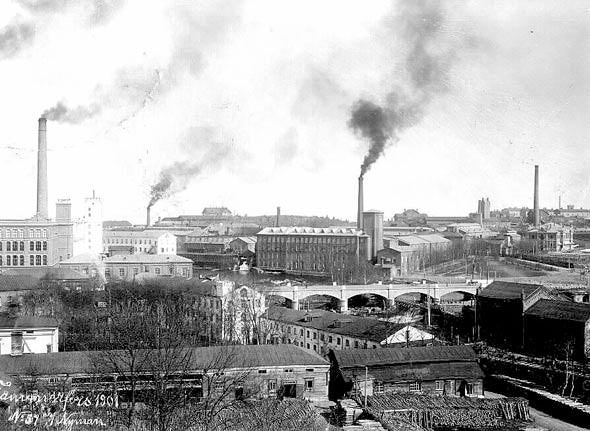 Factory smoke, 1901