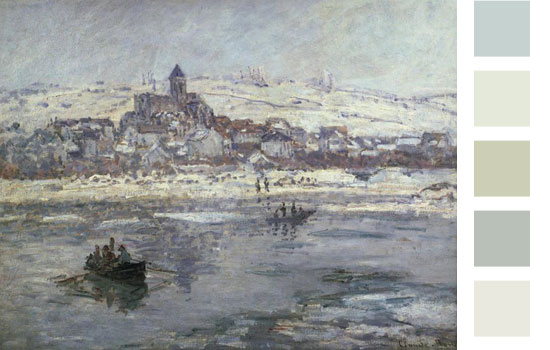 Claude Monet Vetheuil in Winter 1879