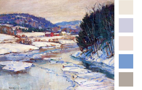 George Gardner Symons River in Winter