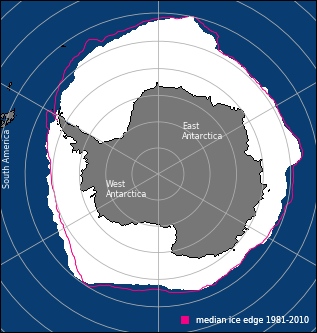 Antarctic Sea Ice Extent in September 2018
