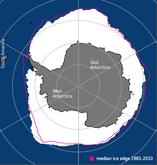 Antarctic Sea Ice Extent in September 2022