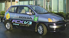 Photo of a Honda fuel cell car
