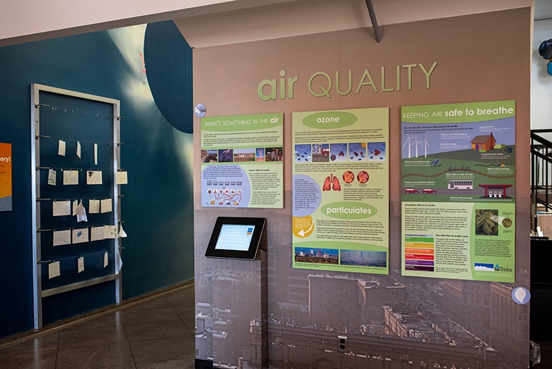 Entire air quality exhibit