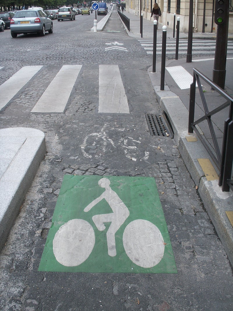 bike path in a city