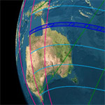 Map of Path of November 2012 Solar Eclipse in Australia