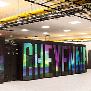 Cheyenne supercomputer at NCAR's Wyoming Supercomputing Center