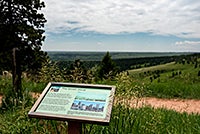 Brown cloud informational sign