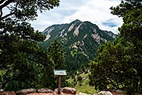 Weather trail climate plaque and view