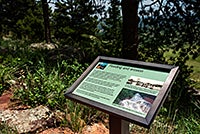 Weather trail flooding and erosion plaque