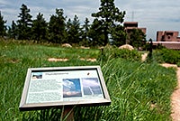 Weather trail thunderstorm information plaque