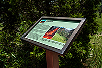 Weather trail wildfires informational plaque