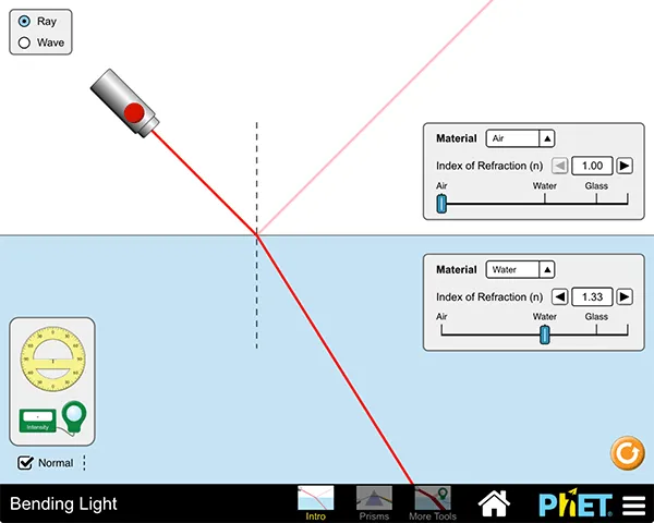 Bending Light Diagram