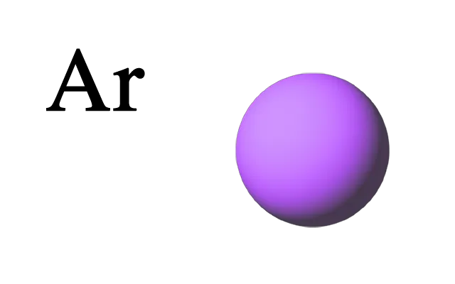 Argon molecule