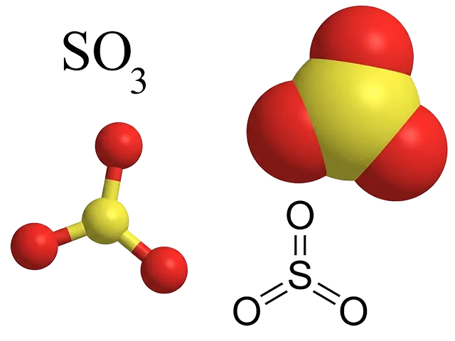 Sulfur trioxide molecule