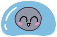 Raindrop falling which is shaped like a hamburger bun