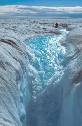 Signs of Flow Atop Antarctic Ice