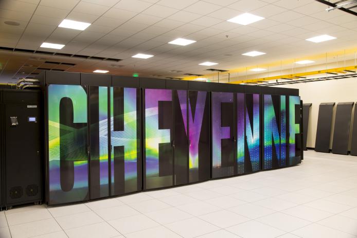 Cheyenne Super Computer at NWSC in Cheyenne, Wyoming.