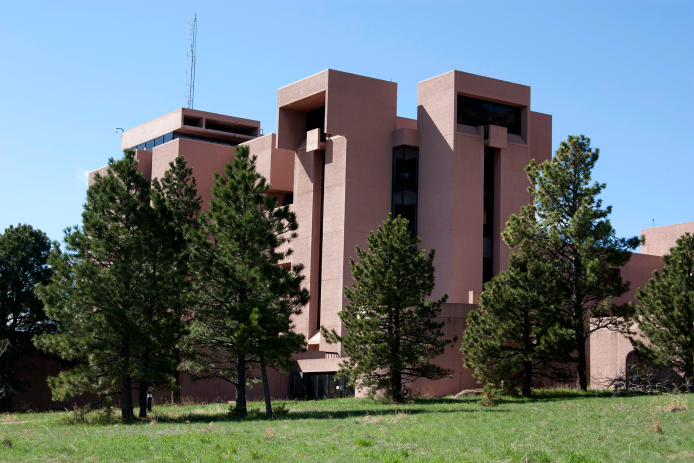 View of NCAR Mesa Lab from the parking lot