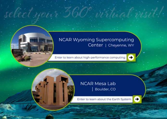 Screenshot of NCAR 360 Virtual Visit