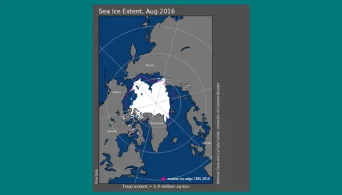 Arctic Sea Ice Extent Animation 2016-2018