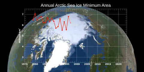 Arctic September sea ice concentration, 1979-2020