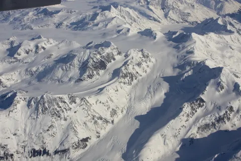 Aerial view near Anchorage