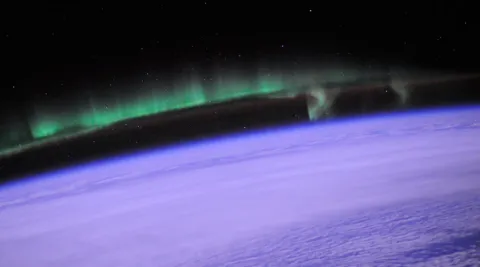 Aurora viewed from space