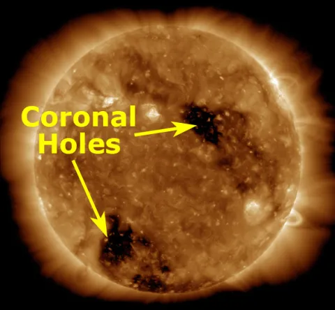 Coronal Holes in Ultraviolet Image of the Sun